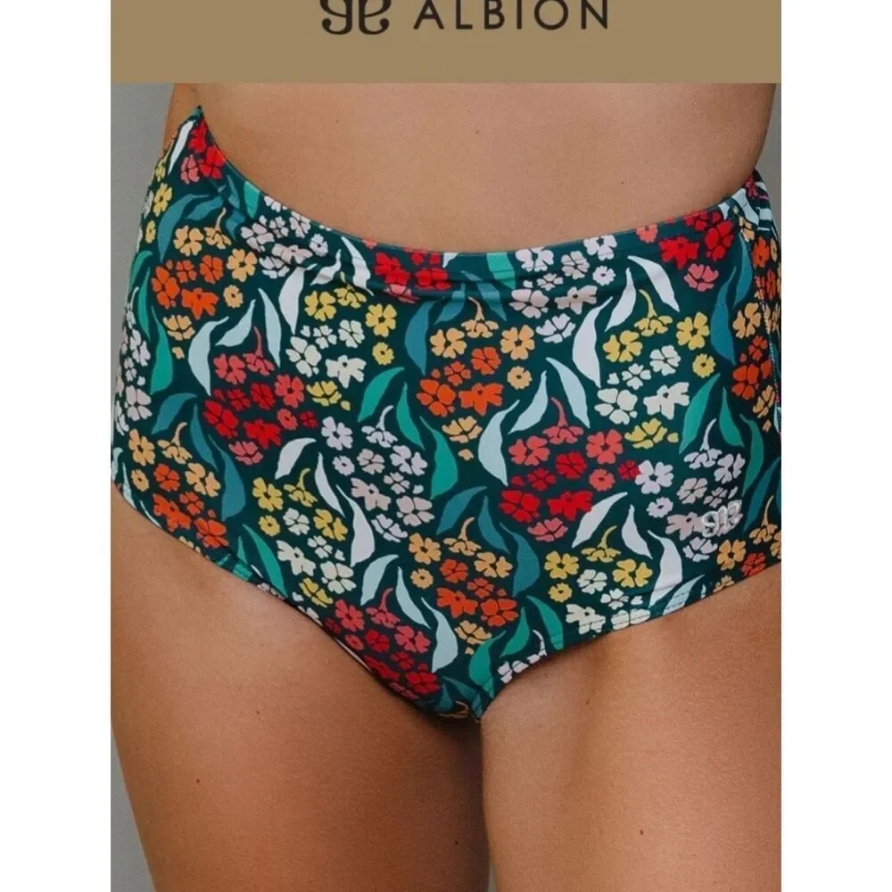 Albion Nwt Costa Floral High-Waisted BottomsSize XL
